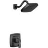 Moen Voss Matte Black M-CORE 3-Series 1-Handle Eco-Performance Shower Trim Kit, Valve Required, UT3692EPBL