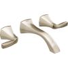 Moen Voss Two-Handle Wall Mount Bathroom Faucet Trim Kit, Valve Required, Chrome T6906(Polished Nickel)
