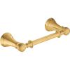 Moen Weymouth Brushed Gold Pivoting Double Post Toilet Paper Holder, YB8408BG