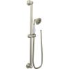 Moen Weymouth Chrome Traditional Eco-Performance Handshower Handheld Shower with 30-Inch Slide Bar and 69-Inch Metal Hose, S12107EP(Brushed Nickel)