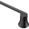 Moen YB0218BL Doux 18-Inch Single -Towel Bar, Matte Black