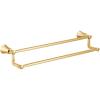Moen YB0322CH Flara 24-Inch Double -Towel Bar, Chrome(Brushed Gold)