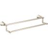 Moen YB0322CH Flara 24-Inch Double -Towel Bar, Chrome(Brushed Nickel)