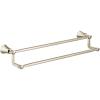 Moen YB0322CH Flara 24-Inch Double -Towel Bar, Chrome(Polished Nickel)