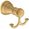 Moen YB8403BG Weymouth Double Robe Hook, Brushed Gold(Brushed Gold)