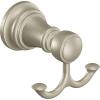 Moen YB8403BG Weymouth Double Robe Hook, Brushed Gold(Brushed Nickel)