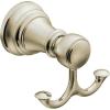 Moen YB8403BG Weymouth Double Robe Hook, Brushed Gold(Polished Nickel)