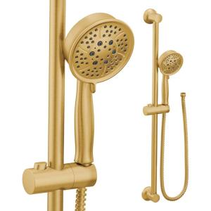 Moen 3667EPBG Eco-Performance Handheld Showerhead with 69-Inch-Long Hose Featuring 30-Inch Slide Bar, Brushed Gold