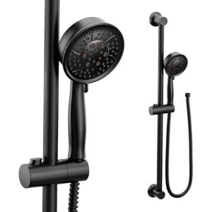Moen 3667EPBL Eco-Performance Handheld Showerhead with 69-Inch-Long Hose Featuring 30-Inch Slide Bar, Matte Black