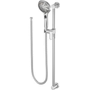 Moen 3671EP 5-Function Massaging Handshower with Toggle Pause, Includes 30-Inch Slide Bar and 69-Inch Hose, Chrome(Chrome)