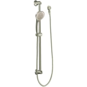 Moen 3863EPBN Envi Eco-Performance Handheld Shower with 30″ Slide Bar, Brushed Nickel(Brushed Nickel)