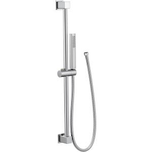 Moen 3988EPBN One-Function Eco-Performance Modern Handshower with 30-Inch Slide Bar and 69-Inch Hose, Brushed Nickel(Chrome)