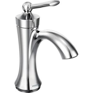 Moen 4500NL Wynford One-Handle High-Arc Bathroom Faucet with Drain Assembly, Polished Nickel(Chrome)