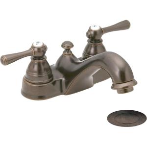 Moen 6101ORB Kingsley Two-Handle Centerset Bathroom Faucet, Oil Rubbed Bronze
