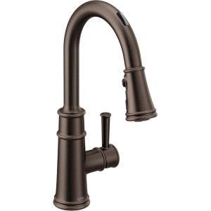 Moen 7260EVORB Belfield Smart Faucet Smart Faucet Touchless Pull Down Sprayer Kitchen Faucet with Voice Control and Power Boost, Oil Rubbed Bronze