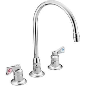Moen 8227 Commercial M-Dura Widespread Kitchen Faucet 2.2 gpm, Chrome