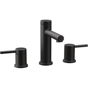 Moen Align Brushed Gold Two-Handle Three-Hole Modern Widespread Bathroom Faucet Trim Kit, Valve Required, T6193BG(Matte Black)