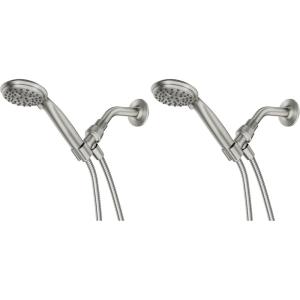 Moen Attune Shower Head with Handheld Sprayer, 6 Handheld Shower Head Spray Settings, Spot Resist Brushed Nickel Finish, 218H0SRN((Pack of 2))