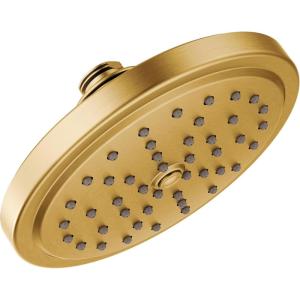 Moen Brushed Gold 7-Inch Single Function Shower Head with Immersion Rainshower Technology, S176BG