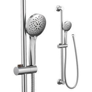Moen Brushed Nickel Eco-Performance 5-Function Handheld Removable Shower Head, Adjustable 30-Inch Slide Bar and 69-Inch Long Hose, 3558EPBN(Chrome)
