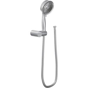 Moen Brushed Nickel Four Function Eco-Performance Handheld Shower with Wall Bracket and 69-Inch Hose, 3636EPBN(Chrome)