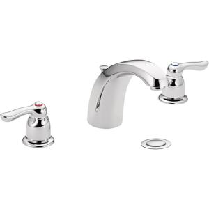 Moen Chateau Chrome Two-Handle Low Arc Centerset Bathroom Faucet, 4945
