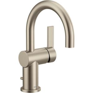 Moen Cia Matte Black Motionsense Wave Touchless Single Handle Bathroom Sink Faucet, 6221EWBL(Brushed Nickel)
