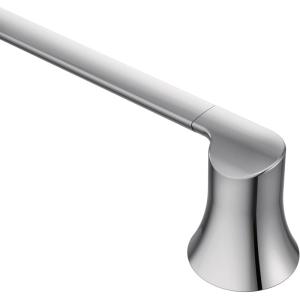 Moen Doux Matte Black 24-Inch Single -Towel Bar, YB0224BL(Chrome)
