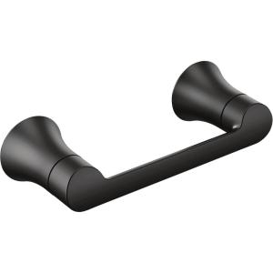 Moen Doux Matte Black Pivoting Toilet Paper Holder, YB0208BL(Matte Black)
