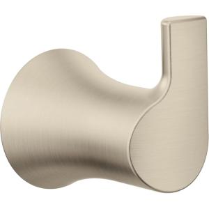 Moen Doux Matte Black Single Robe Hook, YB0203BL(Brushed Nickel)