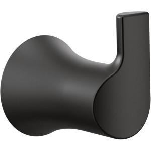 Moen Doux Matte Black Single Robe Hook, YB0203BL(Matte Black)