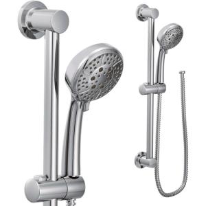 Moen Eco-Performance Oil-Rubbed Bronze 4-Spray Pattern Detachable Handheld Showerhead with 69-Inch-Long Hose with 30-Inch Slide Bar, 3669EPORB(Chrome)