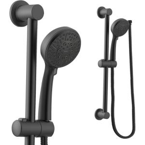Moen Eco-Performance Oil-Rubbed Bronze 4-Spray Pattern Detachable Handheld Showerhead with 69-Inch-Long Hose with 30-Inch Slide Bar, 3669EPORB(Matte Black)