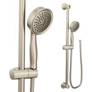 Moen Eco-Performance Oil-Rubbed Bronze Detachable Handheld Showerhead with 69-Inch-Long Hose Featuring 24-Inch Slide Bar, 3668EPORB(Brushed Nickel)