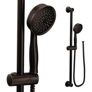 Moen Eco-Performance Oil-Rubbed Bronze Detachable Handheld Showerhead with 69-Inch-Long Hose Featuring 24-Inch Slide Bar, 3668EPORB(Oil Rubbed Bronze)