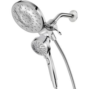 Moen Engage Chrome Magnetix 2-in-1 Combo Rain Showerhead with Detachable Handheld Shower Spray, Featuring Magnetic Docking System, 26009(Chrome)