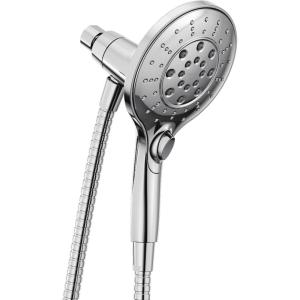 Moen Engage Magnetix Six-Function 5.5-Inch Handheld Showerhead with Magnetic Docking System, Brushed Gold, 3662EPBG(Chrome)