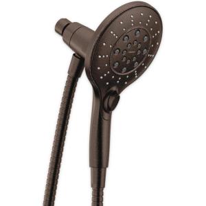 Moen Engage Magnetix Six-Function 5.5-Inch Handheld Showerhead with Magnetic Docking System, Brushed Gold, 3662EPBG(Oil Rubbed Bronze)