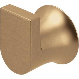 Moen Genta LX Modern Single Robe Hook or Towel Hanger for Kitchen or Bathroom, Brushed Nickel, BH3803BN(Bronzed Gold)