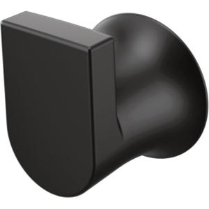 Moen Genta LX Modern Single Robe Hook or Towel Hanger for Kitchen or Bathroom, Brushed Nickel, BH3803BN(Matte Black)