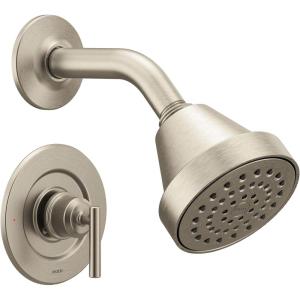 Moen Gibson Chrome Posi-Temp Pressure Balancing Eco-Performance Modern Shower Trim, Valve Required, T2902EP(Brushed Nickel)