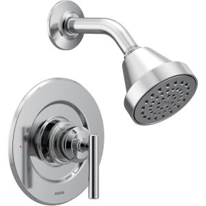 Moen Gibson Chrome Posi-Temp Pressure Balancing Eco-Performance Modern Shower Trim, Valve Required, T2902EP(Chrome)