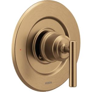 Moen Gibson Chrome Posi-Temp Pressure-Balancing Modern Valve Handle Only Trim, Valve Required, T2901(Bronzed Gold)