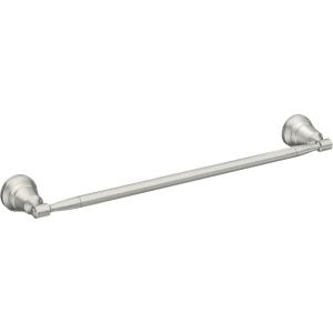 Moen Halle Brushed Nickel Moen MY0318BN Halle 18-inch Single Towel Bar, MY0318BN(18″ Towel Bar)