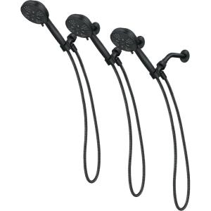 Moen Hydro Energetix Handheld Shower, Matte Black, 200H0BL((Pack of 3))