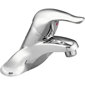 Moen L4601 Chateau 4-Inch Centerset Single Handle Low-Arc Bathroom Faucet without Drain Assembly, Chrome