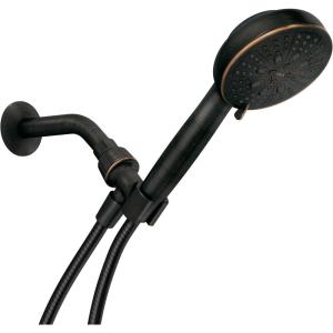 Moen Mediterranean Bronze Hydro Energetix High Pressure Shower Head with Handheld Sprayer Featuring 8 Spray Settings, 200H0BRB((Pack of 1))