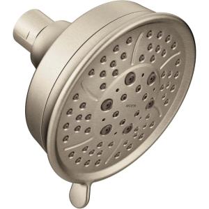 Moen Oil Rubbed Bronze Four Function 4.38-Inch Diameter Wallmount Showerhead, 3638ORB(Brushed Nickel)