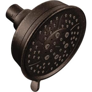 Moen Oil Rubbed Bronze Four Function 4.38-Inch Diameter Wallmount Showerhead, 3638ORB(Oil Rubbed Bronze)