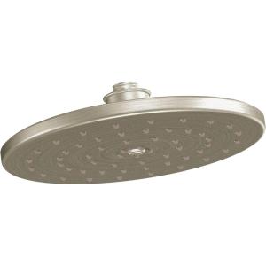 Moen S112EP 10-Inch Single Function Eco-Performance Rainshower Showerhead with Immersion Rainshower Technology, Chrome(Brushed Nickel)